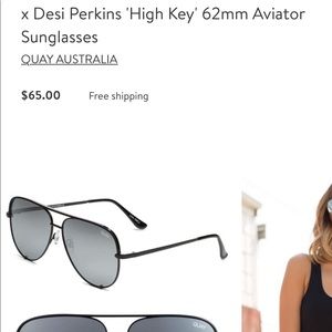 Brand new w/ packaging Quay “High Key” sunglasses